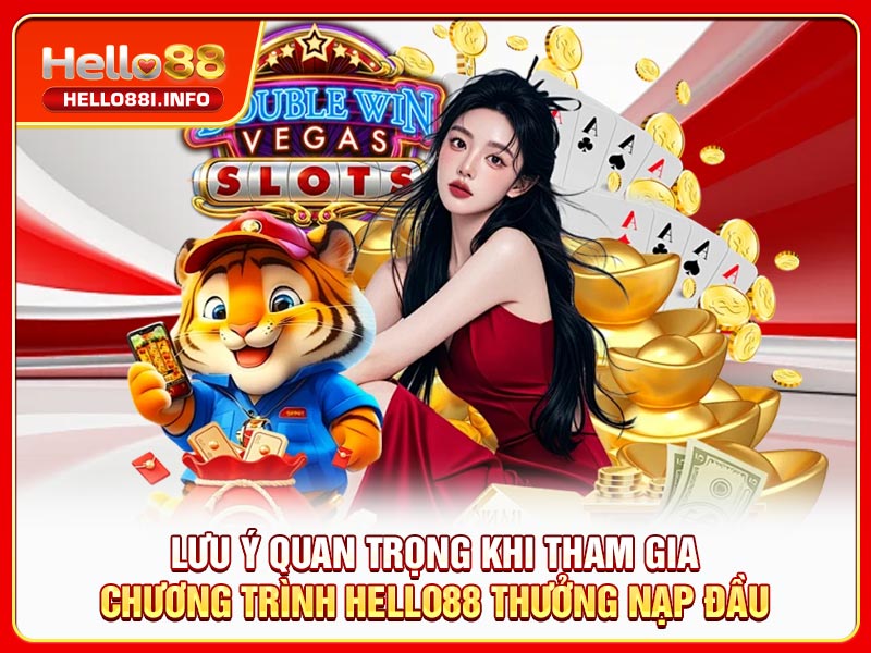 Lưu ý quan trọng khi tham gia chương trình HELLO88 thưởng nạp đầu